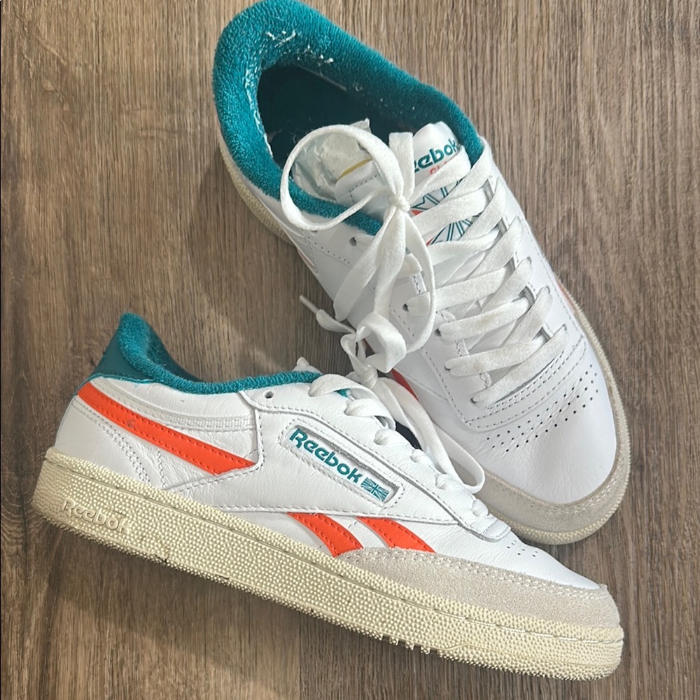 Reebok Club C Revenge White Seaport Teal Unisex Shoes
